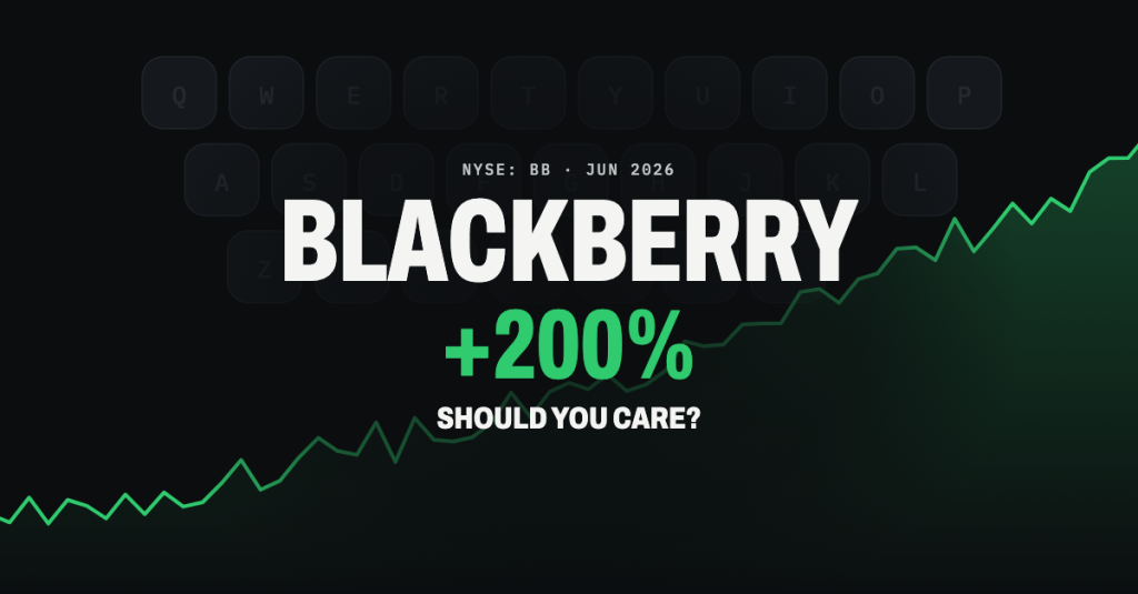 BlackBerry, Remember them? Stock Is Up Over 200% Should you&nbsp;Care?